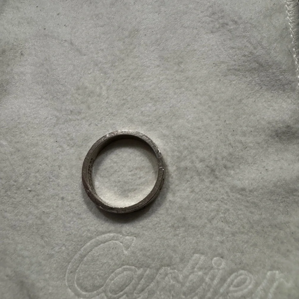 Authentic Cartier 18k White Gold Love Wedding Band - Size 55 (US 7.25) - Picture 2 of 3